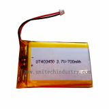 Li_Polymer Battery Pack UT403450 700mAh lithium polymer 